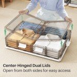 Rolling Under Bed Storage Bins with Lids - 37.8 Qt