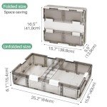 Rolling Under Bed Storage Bins with Lids - 37.8 Qt