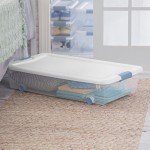 Sterilite Clear Under Bed Storage Bins – 4-Pack