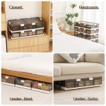 2-Pack Wheeled Under Bed Storage Bins - Foldable