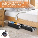 Under Bed Storage Bins with Wheels - 2-Pack