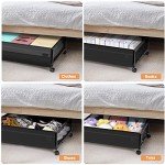 Under Bed Storage Bins with Wheels - 2-Pack