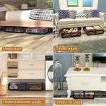 NADAMOO Rolling Under Bed Storage Bins - 2 Pack