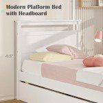 Giantex Twin Bed with 2 Storage Drawers