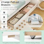 Giantex Twin Bed with 2 Storage Drawers