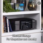 Fireproof Waterproof Lock Box Safe with Handle
