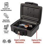 Fireproof Waterproof Lock Box Safe with Handle