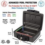 Fireproof Waterproof Lock Box Safe with Handle