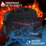 Fireproof Document & Money Bag Set with Lock