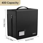 Fireproof CD Case - 400 Capacity Media Organizer