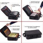 Fireproof Document & Money Bag Set with Lock