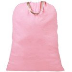 Extra Large Canvas Laundry Bags with Handles - Pink