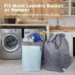 Washable Travel Laundry Bag with Drawstring Handles