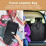Washable Travel Laundry Bag with Drawstring Handles