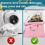 Extra Large Canvas Laundry Bags with Handles - Pink