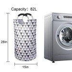 Dalykate 82L Collapsible Laundry Hamper with Handles