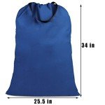 Navy Blue Extra Large Cotton Canvas Laundry Bag