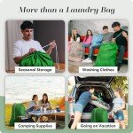 Large Capacity Nylon Laundry Bags with Drawstring (Pack of 2)