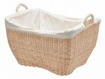 Natural Wicker Laundry Basket by KOUBOO