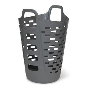 Clorox Tall Plastic Laundry Basket with Handles