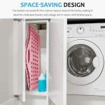 Collapsible 63L Laundry Basket - Pink, 2 Pack