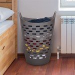 Clorox Tall Plastic Laundry Basket with Handles