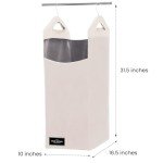 Beige Hanging Laundry Hamper Bag – Heavy Duty Organizer