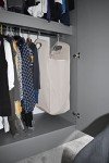 Beige Hanging Laundry Hamper Bag – Heavy Duty Organizer