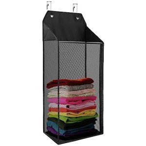 Coastal Rose Large Hanging Laundry Hamper with Hooks