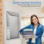 XL Hanging Laundry Hamper Bag for Space Saving