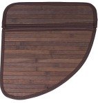 BIRDROCK HOME Bamboo Corner Laundry Hamper with Lid