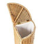 Corner Wicker Laundry Hamper - Sandstone, 15" x 28