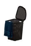 Superio Triangle Design Plastic Laundry Hamper with Lid