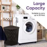 Superio Triangle Design Plastic Laundry Hamper with Lid