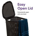Superio Triangle Design Plastic Laundry Hamper with Lid