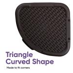 Superio Triangle Design Plastic Laundry Hamper with Lid