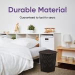 Superio Triangle Design Plastic Laundry Hamper with Lid