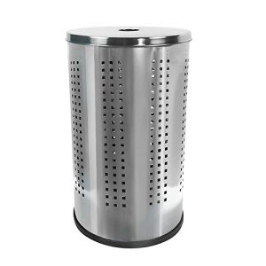 Stainless Steel 46L Laundry Bin with Lid