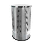 Stainless Steel 46L Laundry Bin with Lid