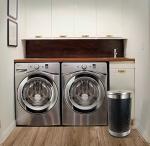 Matte Black Stainless Steel Laundry Bin & Hamper