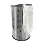 Stainless Steel 46L Laundry Bin with Lid
