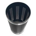 Matte Black Stainless Steel Laundry Bin & Hamper