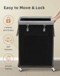 Large Rolling Laundry Basket with Wheels - 160L