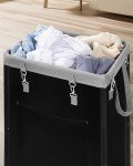 Large Rolling Laundry Basket with Wheels - 160L