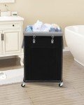 Large Rolling Laundry Basket with Wheels - 160L
