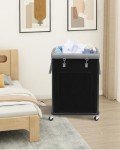 Large Rolling Laundry Basket with Wheels - 160L