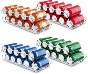 Soda Can Organizer Set for Fridge & Countertop