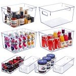 8 Clear Plastic Storage Bins for Home Organization
