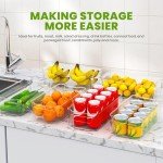 Utopia Home Stackable Fridge Organizer Bins (8 Pack)