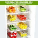 Utopia Home Stackable Fridge Organizer Bins (8 Pack)